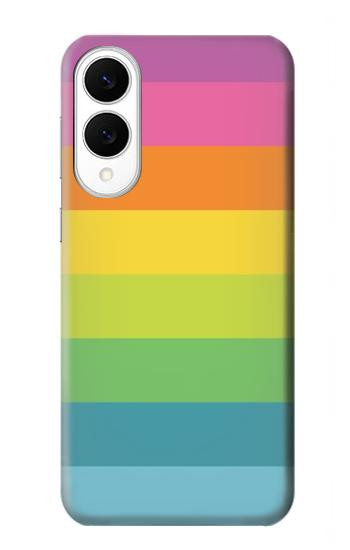 S2363 レインボー柄 Rainbow Pattern Samsung Galaxy S25 Edge バックケース、フリップケース・カバー