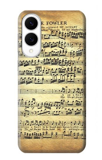 S2667 ファウラーモーツァルト音楽シート The Fowler Mozart Music Sheet Samsung Galaxy S25 Edge バックケース、フリップケース・カバー
