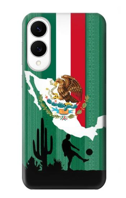S2994 メキシコサッカー Mexico Football Soccer Map Flag Samsung Galaxy S25 Edge バックケース、フリップケース・カバー
