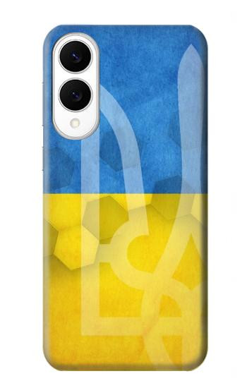 S3006 ウクライナサッカー Ukraine Football Soccer Flag Samsung Galaxy S25 Edge バックケース、フリップケース・カバー