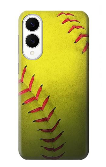 S3031 黄色のソフトボール Yellow Softball Ball Samsung Galaxy S25 Edge バックケース、フリップケース・カバー