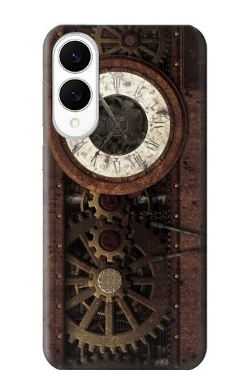 S3221 クロックギア Steampunk Clock Gears Samsung Galaxy S25 Edge バックケース、フリップケース・カバー