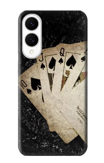 S3231 ヴィンテージロイヤルストレートフラッシュカード Vintage Royal Straight Flush Cards Samsung Galaxy S25 Edge バックケース、フリップケース・カバー