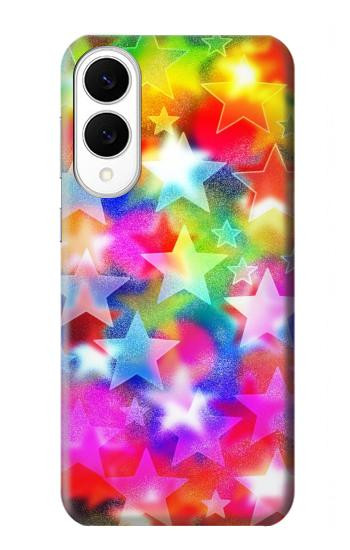 S3292 カラフルディスコスター Colourful Disco Star Samsung Galaxy S25 Edge バックケース、フリップケース・カバー