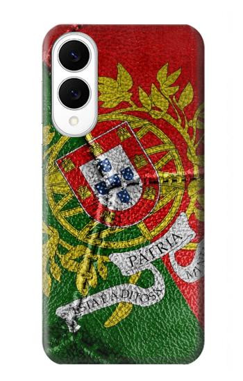S3300 ポルトガルの旗ビンテージフットボールのグラフィック Portugal Flag Vintage Football Graphic Samsung Galaxy S25 Edge バックケース、フリップケース・カバー
