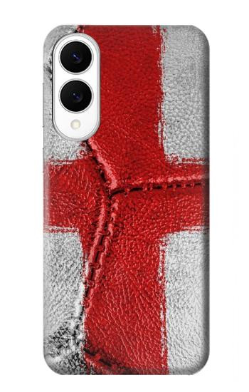 S3316 イングランドの旗ビンテージフットボールのグラフィック England Flag Vintage Football Graphic Samsung Galaxy S25 Edge バックケース、フリップケース・カバー