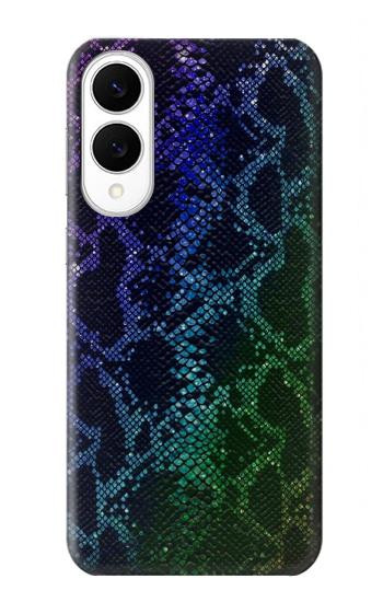 S3366 虹パイソンの皮膚 グラフィックプリント Rainbow Python Skin Graphic Print Samsung Galaxy S25 Edge バックケース、フリップケース・カバー