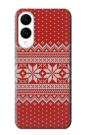 S3384 冬のシームレスな編み物パターン Winter Seamless Knitting Pattern Samsung Galaxy S25 Edge バックケース、フリップケース・カバー