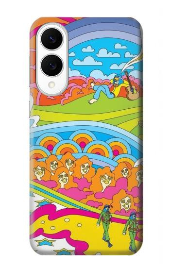 S3407 ヒッピーアート Hippie Art Samsung Galaxy S25 Edge バックケース、フリップケース・カバー