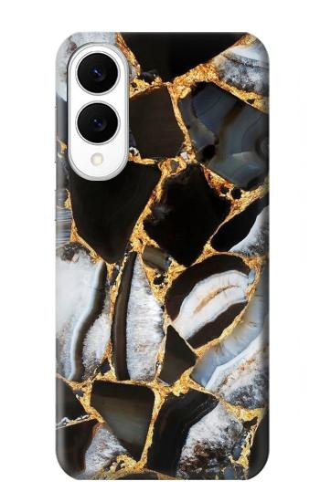 S3419 金の大理石のグラフィックプリント Gold Marble Graphic Print Samsung Galaxy S25 Edge バックケース、フリップケース・カバー