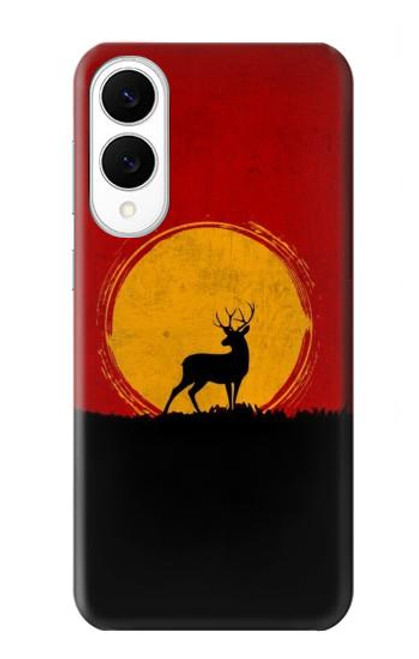S3513 鹿の夕日 Deer Sunset Samsung Galaxy S25 Edge バックケース、フリップケース・カバー