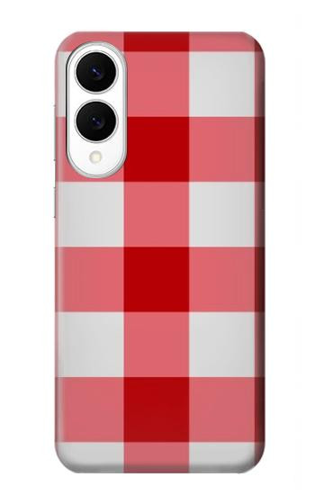 S3535 レッドギンガム Red Gingham Samsung Galaxy S25 Edge バックケース、フリップケース・カバー