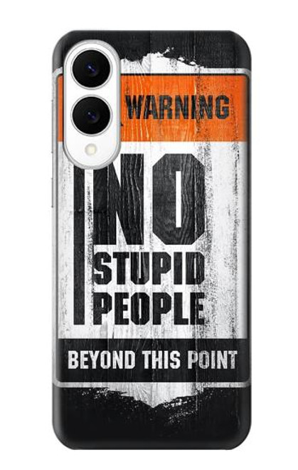 S3704 愚かな人はいない No Stupid People Samsung Galaxy S25 Edge バックケース、フリップケース・カバー