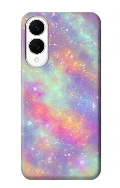 S3706 パステルレインボーギャラクシーピンクスカイ Pastel Rainbow Galaxy Pink Sky Samsung Galaxy S25 Edge バックケース、フリップケース・カバー