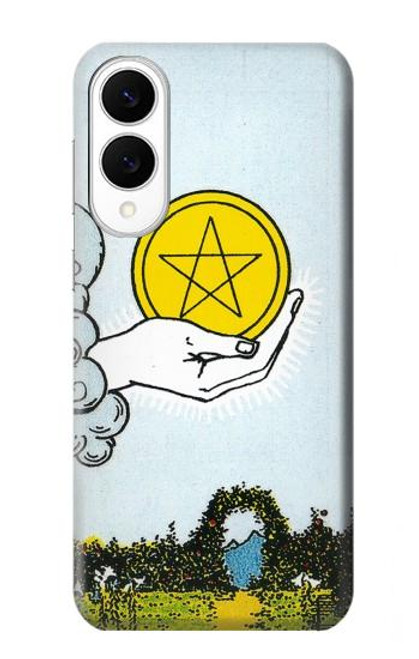 S3722 タロットカードペンタクルコインのエース Tarot Card Ace of Pentacles Coins Samsung Galaxy S25 Edge バックケース、フリップケース・カバー
