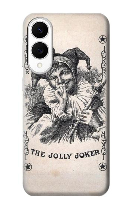 S3818 ヴィンテージトランプ Vintage Playing Card Samsung Galaxy S25 Edge バックケース、フリップケース・カバー