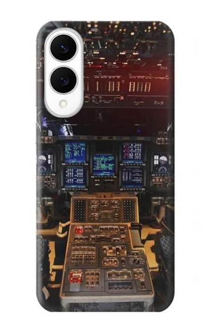 S3836 飛行機のコックピット Airplane Cockpit Samsung Galaxy S25 Edge バックケース、フリップケース・カバー