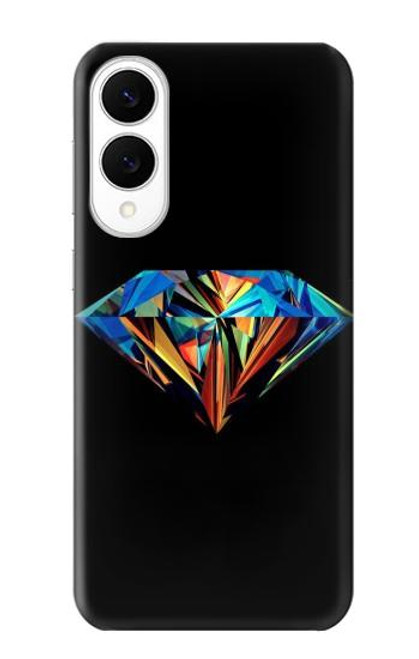 S3842 抽象的な カラフルな ダイヤモンド Abstract Colorful Diamond Samsung Galaxy S25 Edge バックケース、フリップケース・カバー