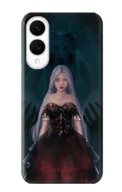 S3847 リリス 花嫁 ゴシック女 スカル死神 Lilith Devil Bride Gothic Girl Skull Grim Reaper Samsung Galaxy S25 Edge バックケース、フリップケース・カバー
