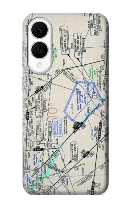 S3882 フライング エンルート チャート Flying Enroute Chart Samsung Galaxy S25 Edge バックケース、フリップケース・カバー
