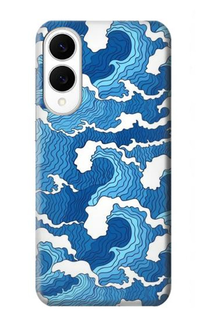 S3901 美しい嵐の海の波 Aesthetic Storm Ocean Waves Samsung Galaxy S25 Edge バックケース、フリップケース・カバー