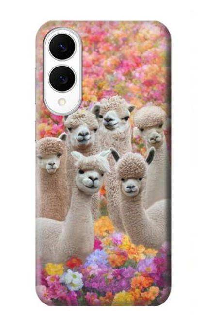 S3916 アルパカファミリー ベビーアルパカ Alpaca Family Baby Alpaca Samsung Galaxy S25 Edge バックケース、フリップケース・カバー