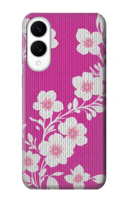 S3924 桜のピンクの背景 Cherry Blossom Pink Background Samsung Galaxy S25 Edge バックケース、フリップケース・カバー