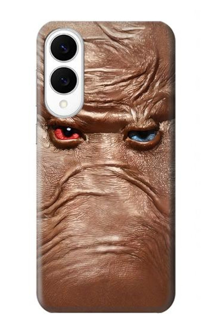 S3940 レザーマッドフェイスグラフィックペイント Leather Mad Face Graphic Paint Samsung Galaxy S25 Edge バックケース、フリップケース・カバー