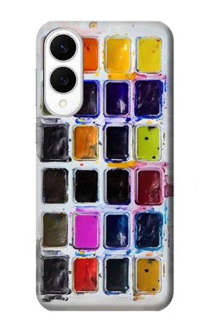 S3956 水彩パレットボックスグラフィック Watercolor Palette Box Graphic Samsung Galaxy S25 Edge バックケース、フリップケース・カバー