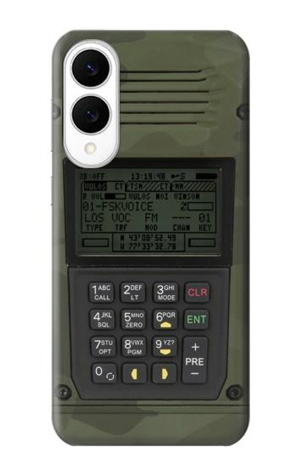 S3959 ミリタティ ラジオ グラフィック プリント Military Radio Graphic Print Samsung Galaxy S25 Edge バックケース、フリップケース・カバー