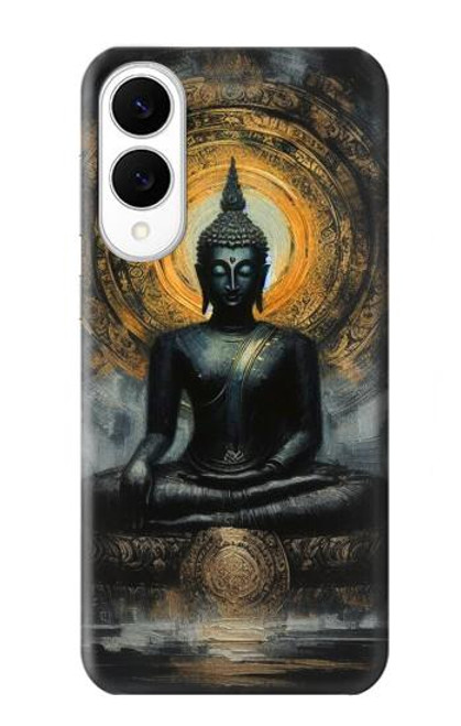 S3968 黒い仏陀 Black Buddha Samsung Galaxy S25 Edge バックケース、フリップケース・カバー