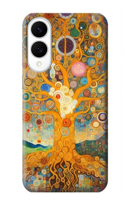 S4007 生命の樹の絵画 Tree of Life Painting Samsung Galaxy S25 Edge バックケース、フリップケース・カバー