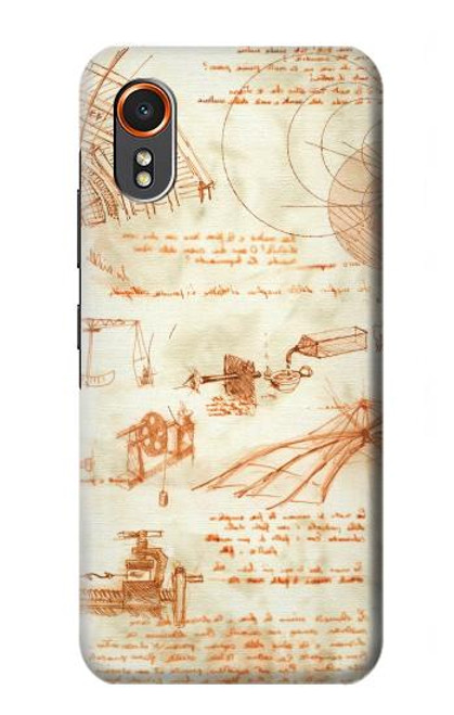 S0566 テクニカルデッサン ダ・ヴィンチ Technical Drawing Da Vinci Samsung Galaxy XCover7 バックケース、フリップケース・カバー