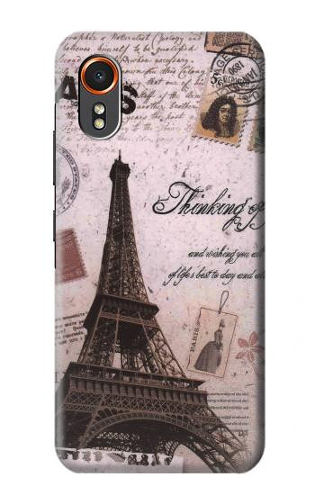S2211 パリエッフェル塔ポストカード Paris Postcard Eiffel Tower Samsung Galaxy XCover7 バックケース、フリップケース・カバー
