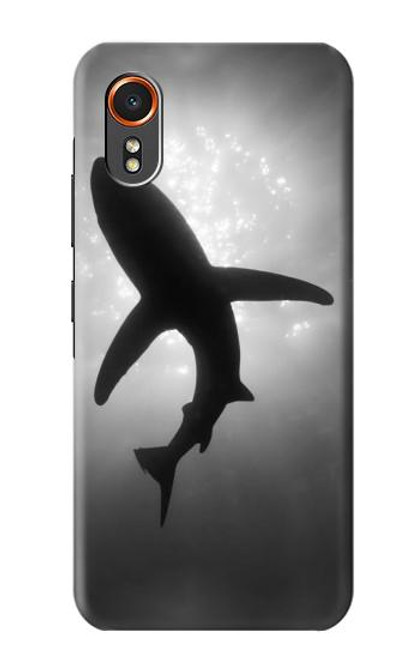 S2367 サメモノクロ Shark Monochrome Samsung Galaxy XCover7 バックケース、フリップケース・カバー