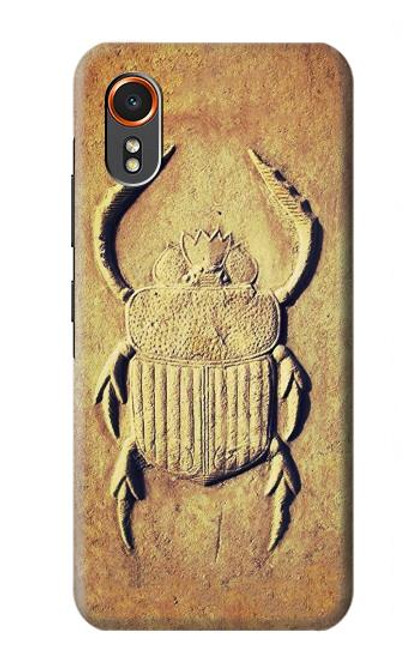 S2401 エジプトのスカラベ 甲虫 グラフィックプリント Egyptian Scarab Beetle Graphic Printed Samsung Galaxy XCover7 バックケース、フリップケース・カバー