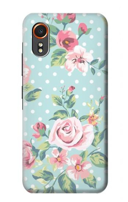 S3494 ヴィンテージローズポルカドット Vintage Rose Polka Dot Samsung Galaxy XCover7 バックケース、フリップケース・カバー