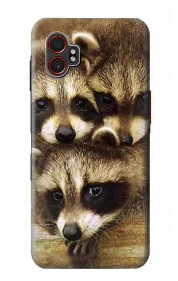 S0977 アライグマの赤ちゃん Baby Raccoons Samsung Galaxy XCover7 Pro バックケース、フリップケース・カバー