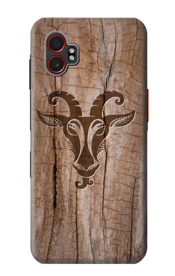 S2183 ヤギ 木材 グラフィックプリント Goat Wood Graphic Printed Samsung Galaxy XCover7 Pro バックケース、フリップケース・カバー