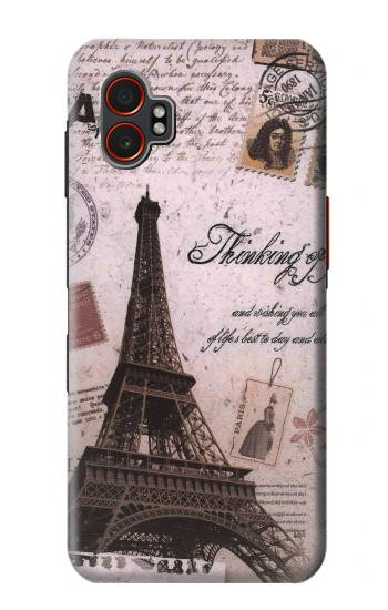 S2211 パリエッフェル塔ポストカード Paris Postcard Eiffel Tower Samsung Galaxy XCover7 Pro バックケース、フリップケース・カバー