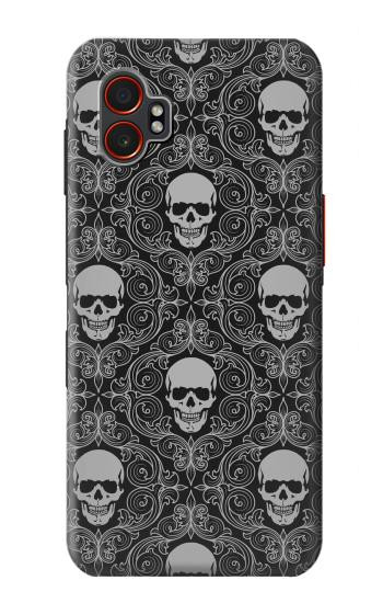 S2371 スカルヴィンテージモノクロのパターン Skull Vintage Monochrome Pattern Samsung Galaxy XCover7 Pro バックケース、フリップケース・カバー