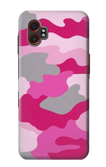 S2525 ンク迷彩 Pink Camo Camouflage Samsung Galaxy XCover7 Pro バックケース、フリップケース・カバー