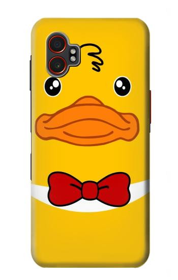 S2760 イエロー アヒル タキシード 漫画 Yellow Duck Tuxedo Cartoon Samsung Galaxy XCover7 Pro バックケース、フリップケース・カバー
