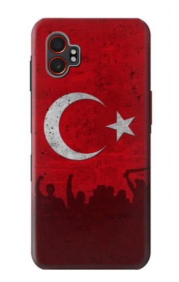 S2991 七面鳥サッカー Turkey Football Soccer Flag Samsung Galaxy XCover7 Pro バックケース、フリップケース・カバー
