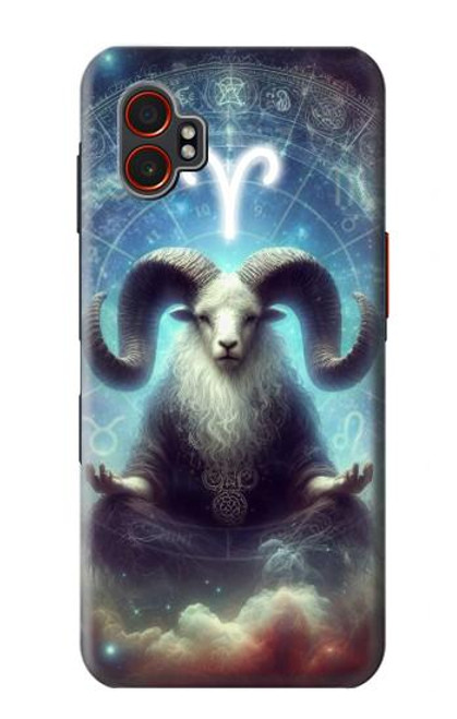 S4002 神秘的な星座 牡羊座 Mystical Zodiac Aries Samsung Galaxy XCover7 Pro バックケース、フリップケース・カバー