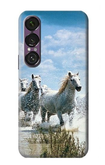 S0250 白馬 White Horse Sony Xperia 1 VII バックケース、フリップケース・カバー