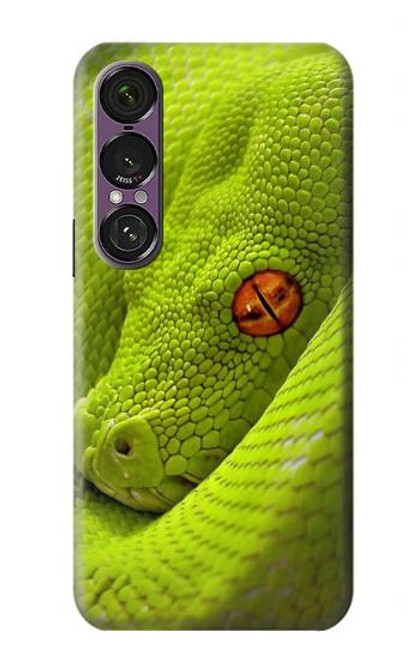 S0785 グリーンスネーク Green Snake Sony Xperia 1 VII バックケース、フリップケース・カバー