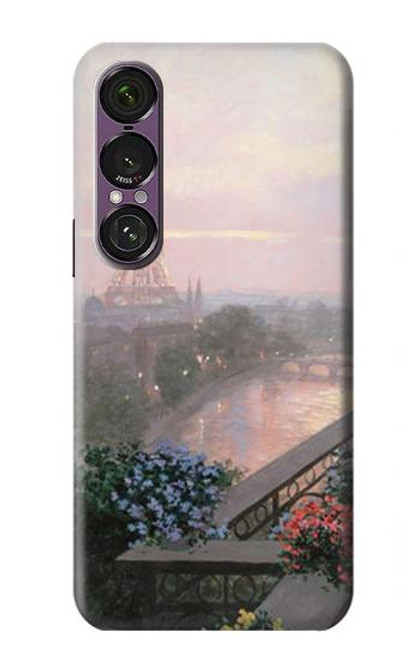 S1443 エッフェル パリのテラス Terrace in Paris Eifel Sony Xperia 1 VII バックケース、フリップケース・カバー
