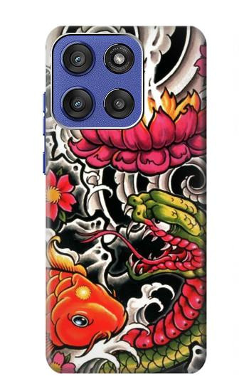 S0605 ヤクザタトゥー Yakuza Tattoo Motorola Moto G Stylus 5G (2025), Edge 60 Stylus バックケース、フリップケース・カバー