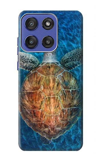 S1249 青い海亀 Blue Sea Turtle Motorola Moto G Stylus 5G (2025), Edge 60 Stylus バックケース、フリップケース・カバー